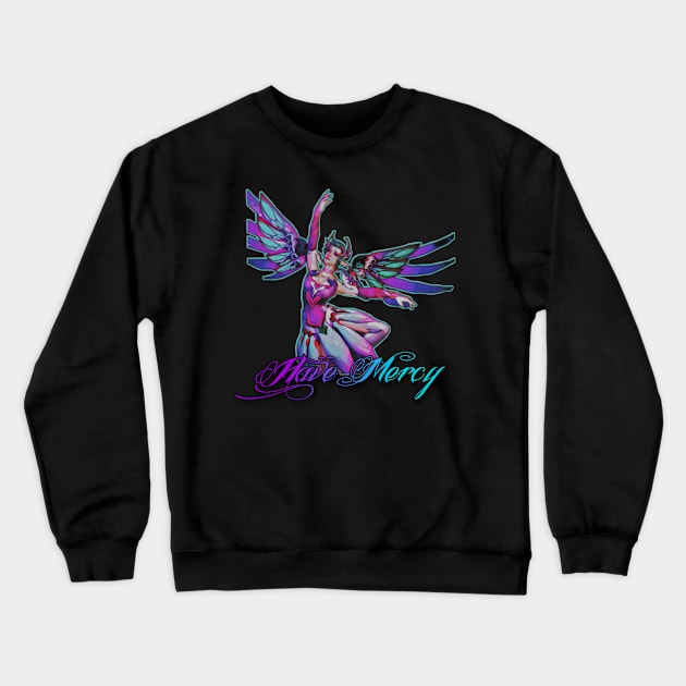 Sugarplum Fairy Mercy Overwatch Crewneck Sweatshirt by GAMERGEEK420